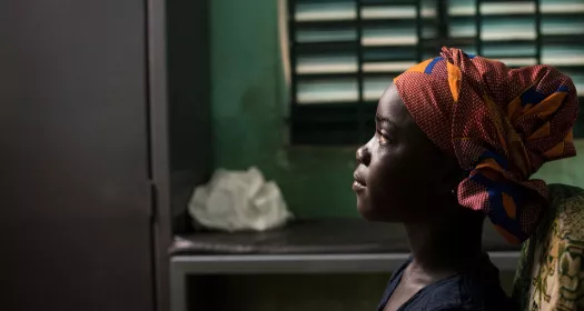 Young girl in doctor's office